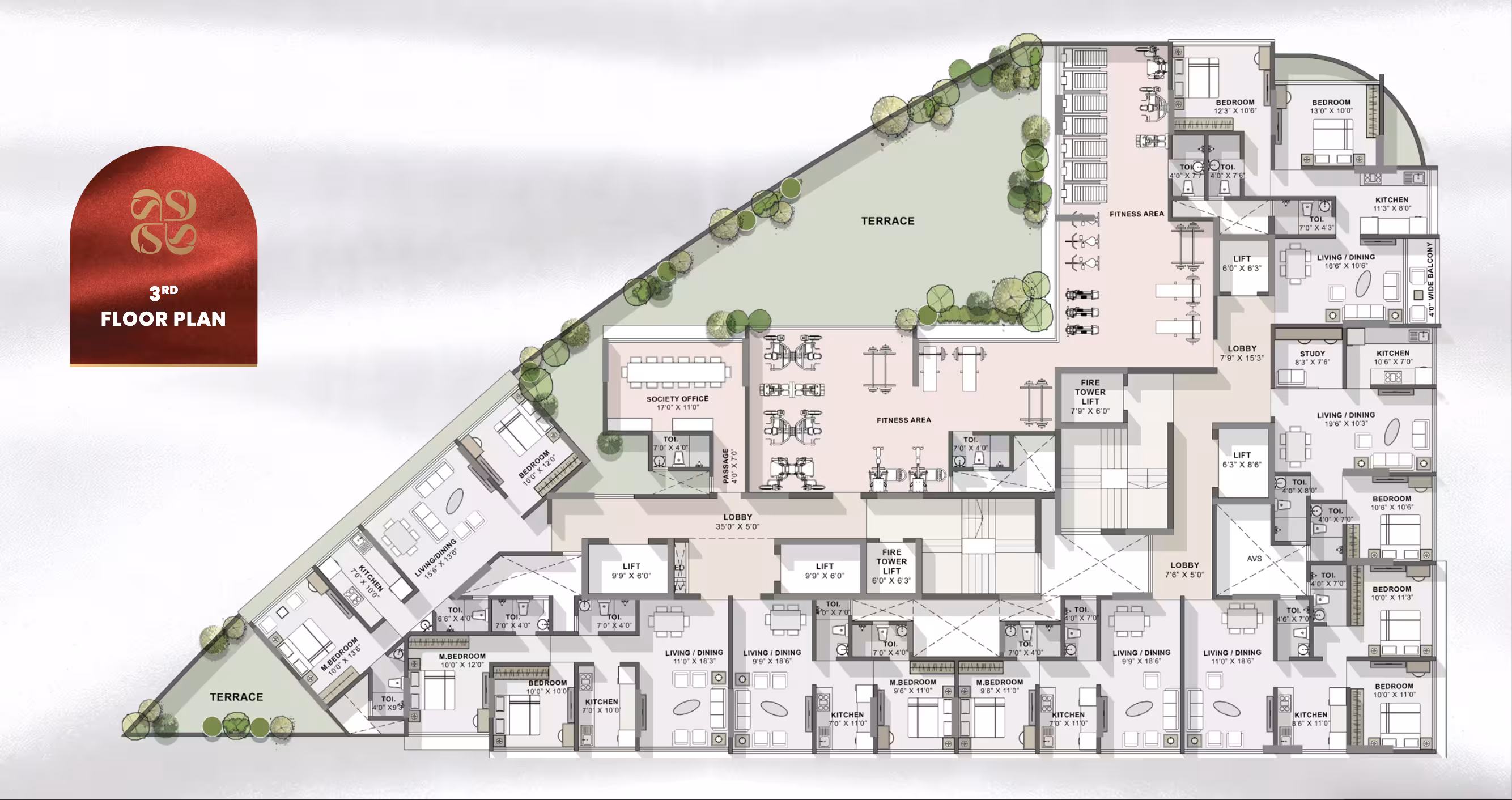 3rd Floor Plan